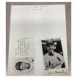 2 Stan Musial postcards