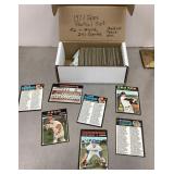 Box of 1971 Topps baseball card partial set