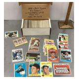 Box of vintage Topps 1958-1964 baseball cards