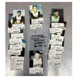 1968 Pittsburgh Pirates KDKA radio cards
