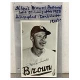 Don Lenhardt signed postcard