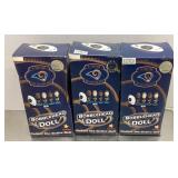 3 St. Louis Rams bobble heads