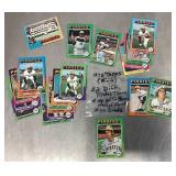 Group of 1975 Topps mini baseball cards
