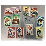 Group of 1955 Bowman football cards