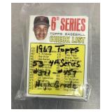 Group of 1967 Topps baseball cards