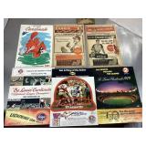 6 St. Louis Cardinals and Browns scorecards