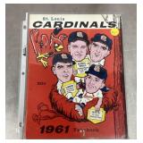 1961 St. Louis Cardinals yearbook