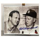 Stan Musial/Red Schoendienst signed photo with COA