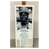 1973 Lou Brock signed collectible