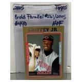 2005 Topps Ken Griffey Jr Gold Parallel card