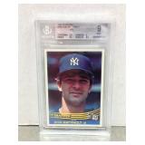 1984 Donruss Don Mattingly graded baseball card