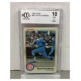 1983 Fleer Ryne Sandberg graded baseball card