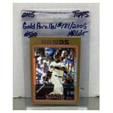 2005 Topps Barry Bonds Gold Parallel baseball card