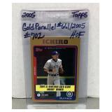 2005 Topps Ichiro Suzuki Gold Parallel card