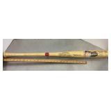 Stan Musial autographed baseball bat with COA