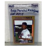 2005 Topps Pedro Martinez Gold Parallel card