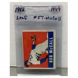 1949 Leaf Bob McCall baseball card