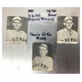 3 1947 Tip-Top Bread STL Browns baseball cards