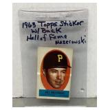 1963 Topps Bill Mazeroski sticker