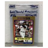 2005 Topps Barry Bonds Gold Parallel baseball card