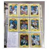 1981 Kelloggs baseball cards near complete set