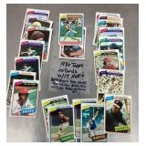 Group of 1980 baseball cards