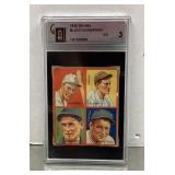 1935 Goudey Blanton/Herman graded baseball card
