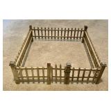 Antique wooden Christmas fence --25' square