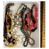 Costume jewelry necklaces --tray NOT included