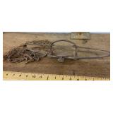 Vintage iron animal trap