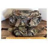 Camo hunting duffel bag and pack