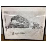 Gene Flowers Iron Horse train print 16 x 20"