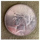 1922 Peace dollar