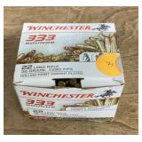 Long rifle hollow point copper plated ammo