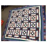 Hand stitched quilt 79x79