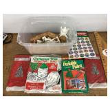 Vintage Christmas items & nativity scene