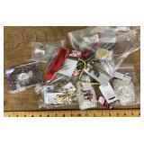 Collection of jewelry making supplies and beads