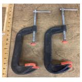 2 double-headed C-clamps