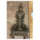 Brass andiron front