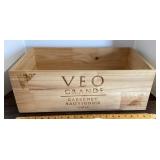 Wooden wine crate