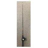 Quantum Baitcaster reel on Zebco Rhino pole