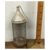 Vintage funnel-top cricket cage