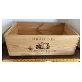 Wooden wine crate