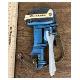 Vintage K&O battery op Evinrude toy outboard motor