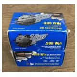 2 boxes of Silver Bear .308 win steel case ammo