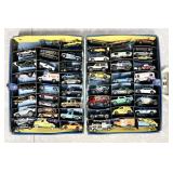 Matchbox storage case with cars
