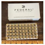 Federal 50 centerfire pistol cartridges
