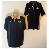2 men's Nike Mizzou short sleeve shirts  Size XL