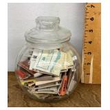 Jar of matchbooks