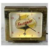 RARE vintage 8' Falstaff lighted clock --works